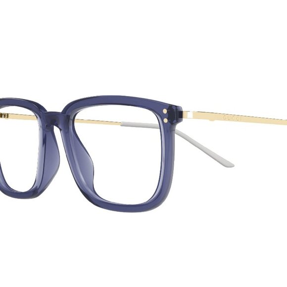 Gucci Eyeglasses in Purple and Gold Frame - Picture 1 of 3